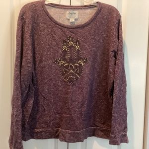 Lucky Brand purple sweatshirt